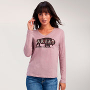 REAL Relaxed Fit Logo Rose Top