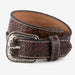 Kid's Brown & Black Tooled Belt