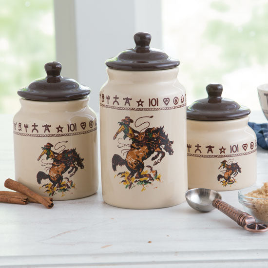 Branded Bronco 3 Pc Canister Set
