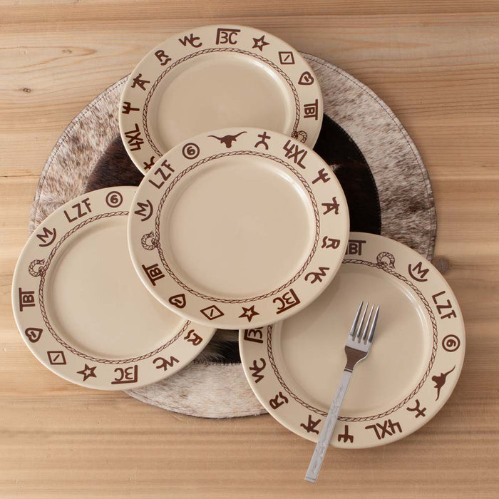 Branded 4 Piece Salad Place Set