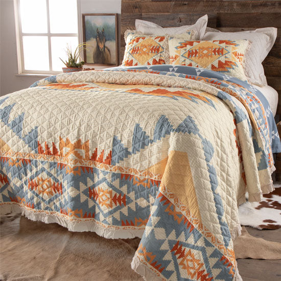 Southwest Horizon Ruffle Quilt