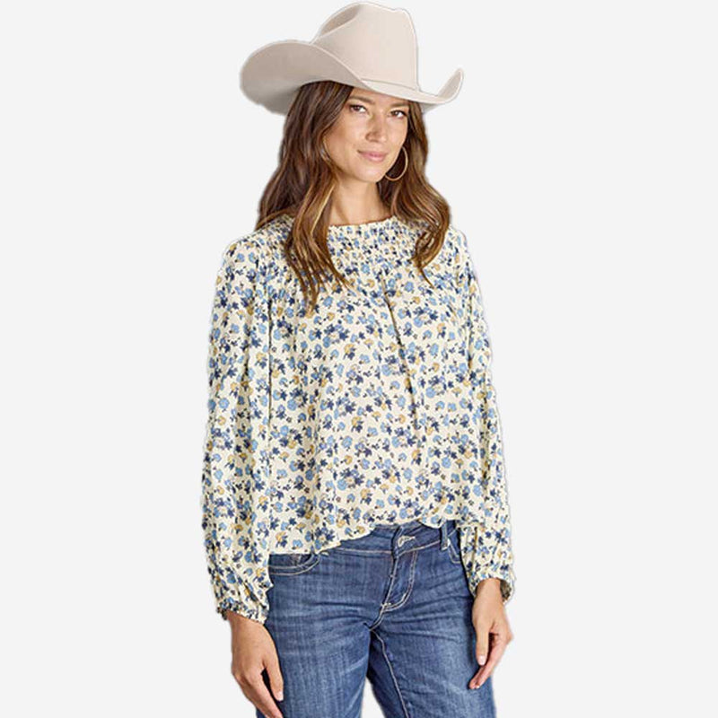 Blue Floral Top