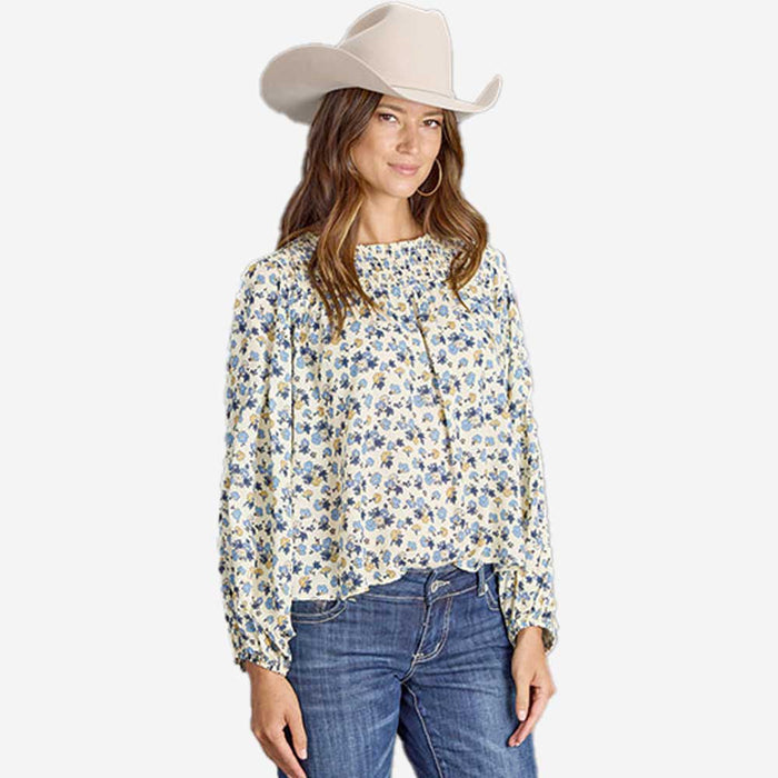 Blue Floral Top