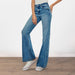 High Rise Medium Wash Wide Leg Jeans