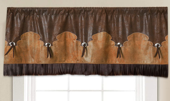 Fringed Concho Valance