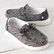 Wendy Woven Zebra Black Stripe Shoes