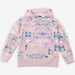 Girls' Pink Aztec Hoodie