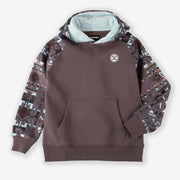 Girls' Brown Aztec Hoodie