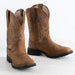 Women's Unbridled Rancher Waterproof Oily Distressed Tan Western Boot