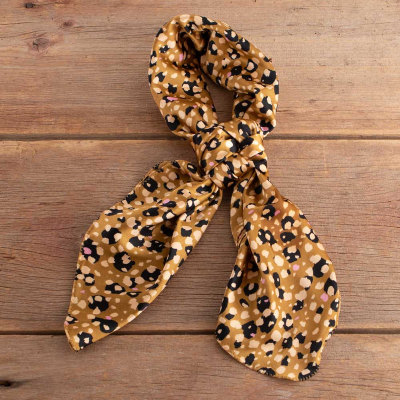 Gold Leopard Wild Rag