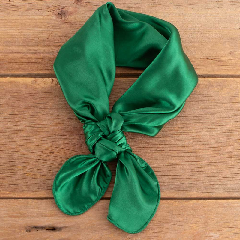 Elegant Emerald Green Wild Rag