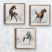 Wild Horses Wall Decor Set of 3