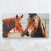 Horse Friends Wooden Plank Wall Decor