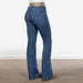 Women's High Rise Medium Wash Flare Jeans