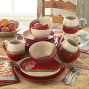 Pasadizo Pomegranate Stoneware 16 Piece Dinnerware Set
