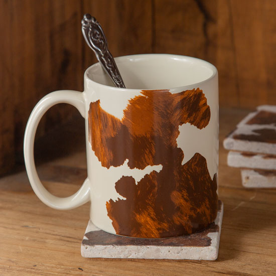 Elsa Cowhide Mug