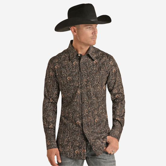 Select Black Stallion Paisley Shirt