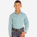 Boys' Rough Stock Turquoise Maze Shirt