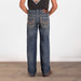 Boys' Two Toned Embroidery Bootcut Jeans