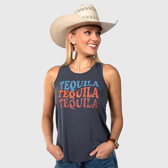 Denim Tequila Tank