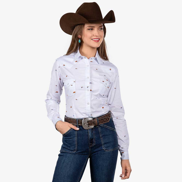 Rough Stock Longhorn Stripe Top