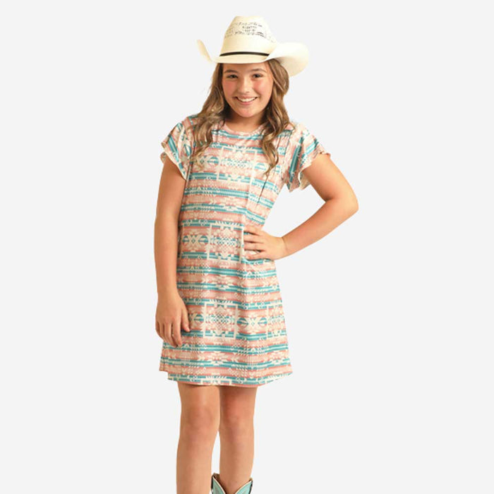 Girls' Aztec T-Shirt Dress
