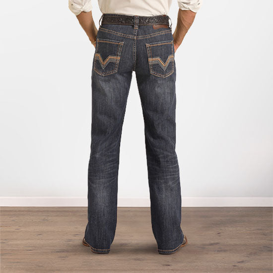 Double Barrel Staright Dark Vintage Jeans