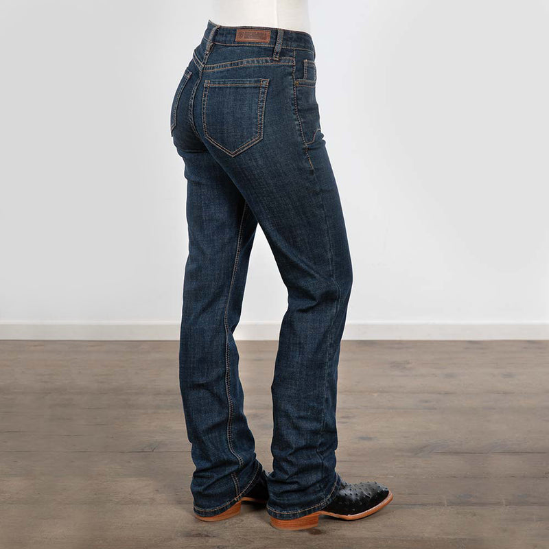 Western Yoke Modest Bootcut Jeans