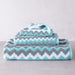 Blue and Gray Zig Zag Towels