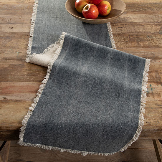 Denim Stonewash Table Runner