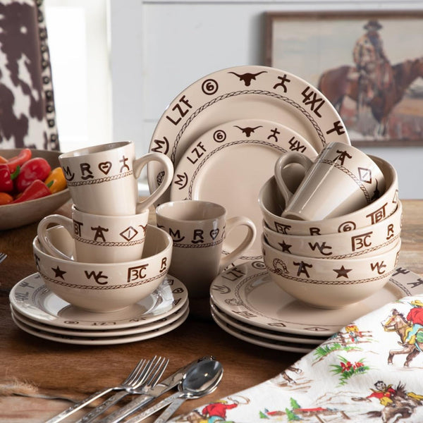 West Creation Branded 16 Piece Dinnerware Set