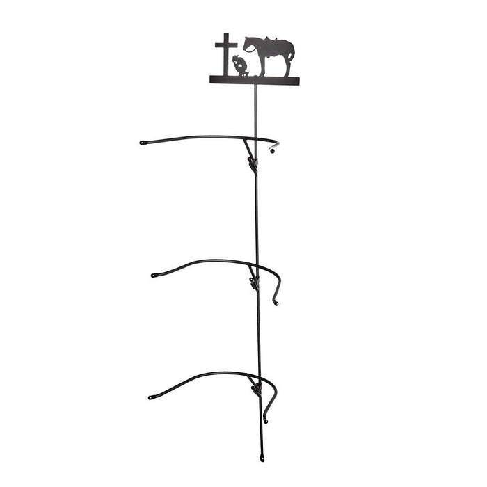 M&F Praying Cowboy 3 Tier Cowboy Hat Rack