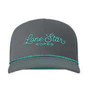 Slate Grey and Turquoise Script Logo Cap