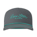 Slate Grey and Turquoise Script Logo Cap