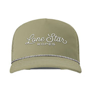 Sand and White Script Logo Cap