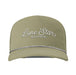 Sand and White Script Logo Cap