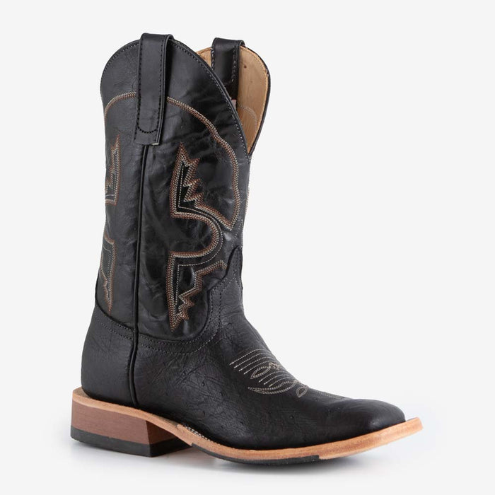 Rod's Exclusive Bean Black Smooth Ostrich Boots