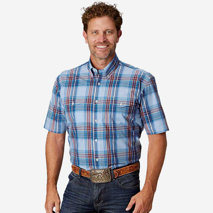 Deep Blueberry Plaid Shirt