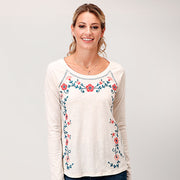 Bordered In Floral Top