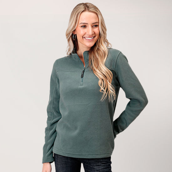 Green Fleece Pullover