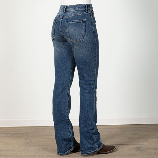 Katie High-Rise Button Up Bootcut Jean