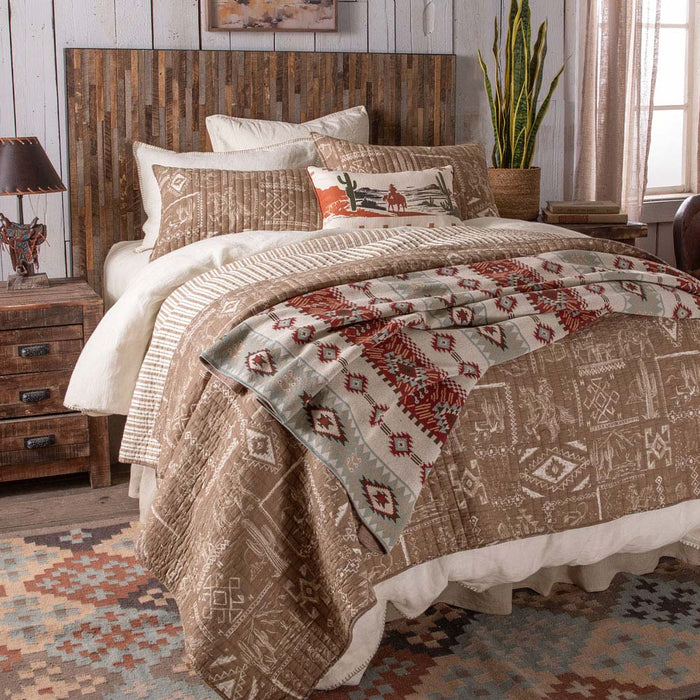 Westward Trail Brown Quilt