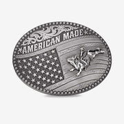 American Made Tradition Buckle with Bull Rider