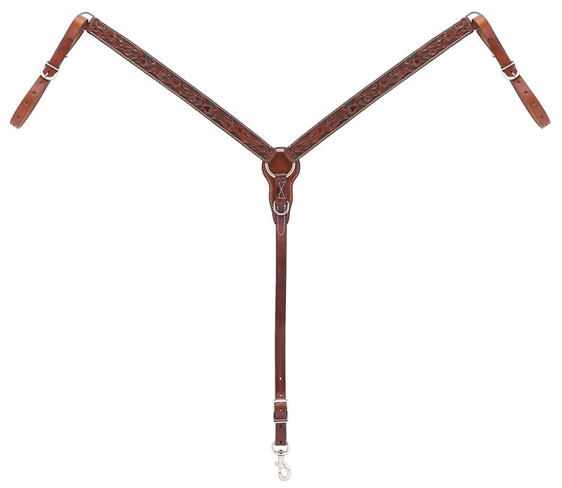 Carved Chestnut Breastcollar