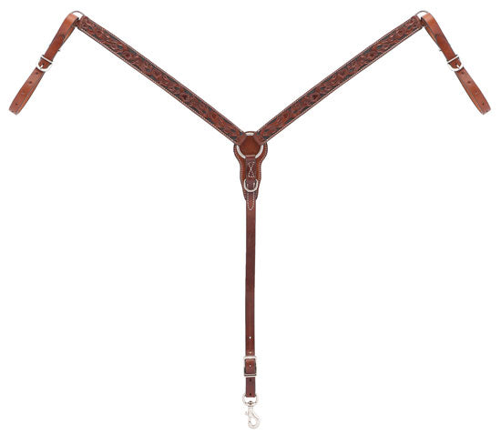 Chestnut Carved Pony Breastcollar