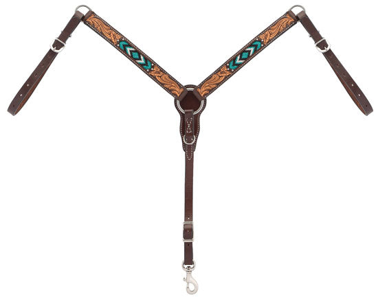 Turquoise Beaded Pony Breastcollar