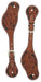 Carved Chestnut Spur Strap