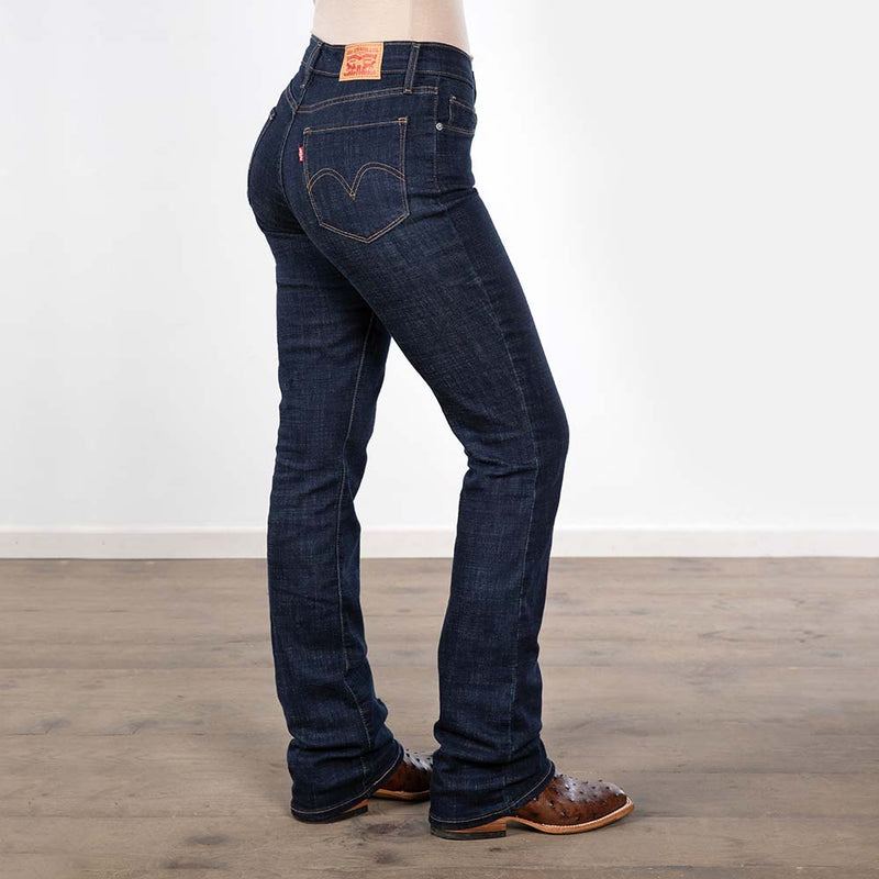 Women's Dark Wash Classic Bootcut Jeans