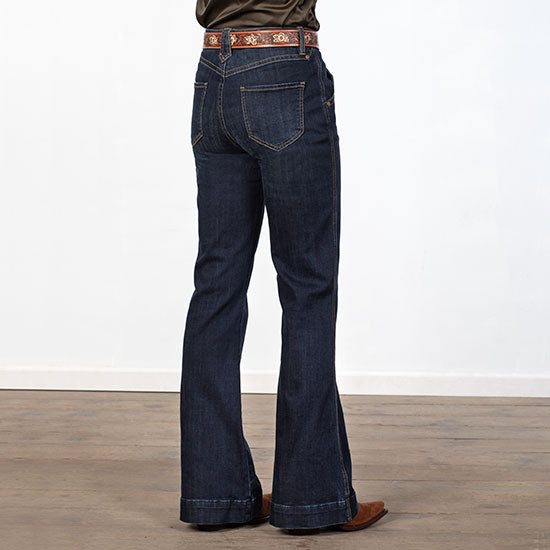 High-Rise Rivet Trouser Jeans