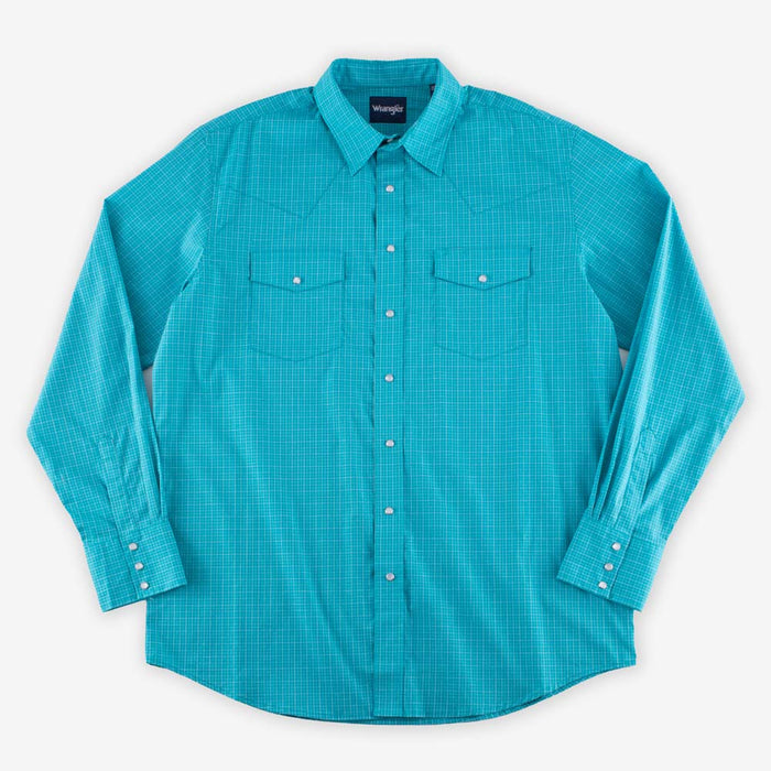 Wrinkle Resistant Block & Blue Shirt